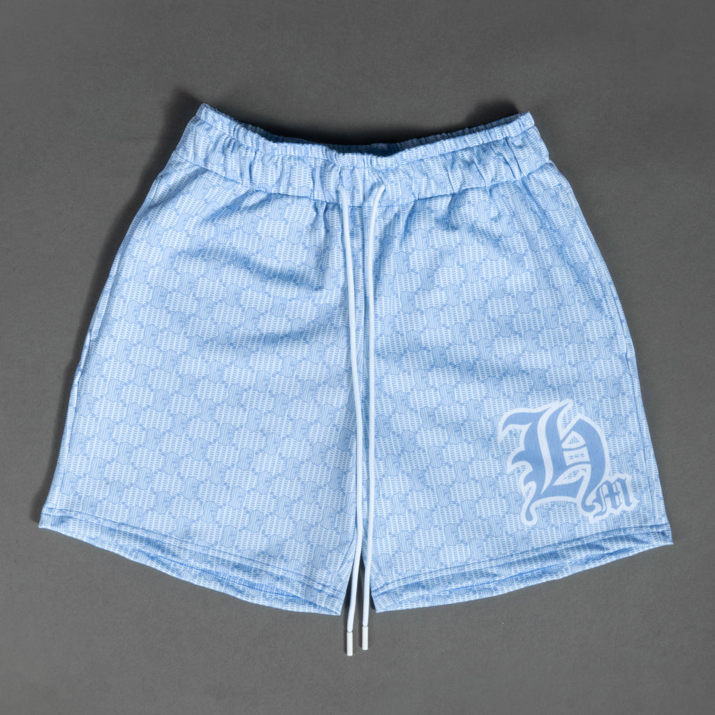 HM Pattern Shorts - Light Blue