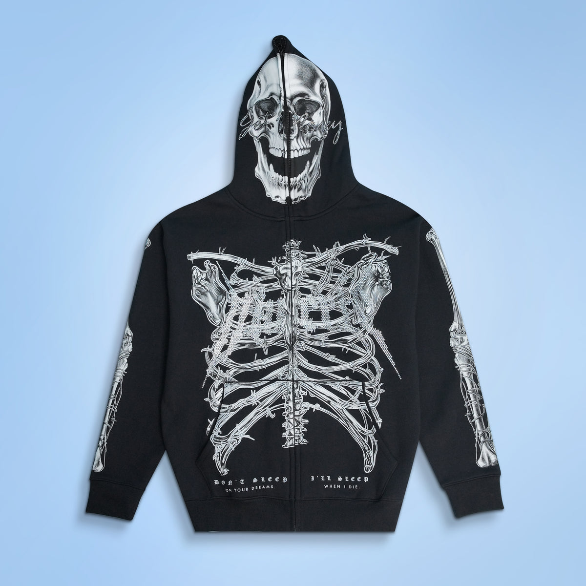 T2 Skull Zip Hoodie