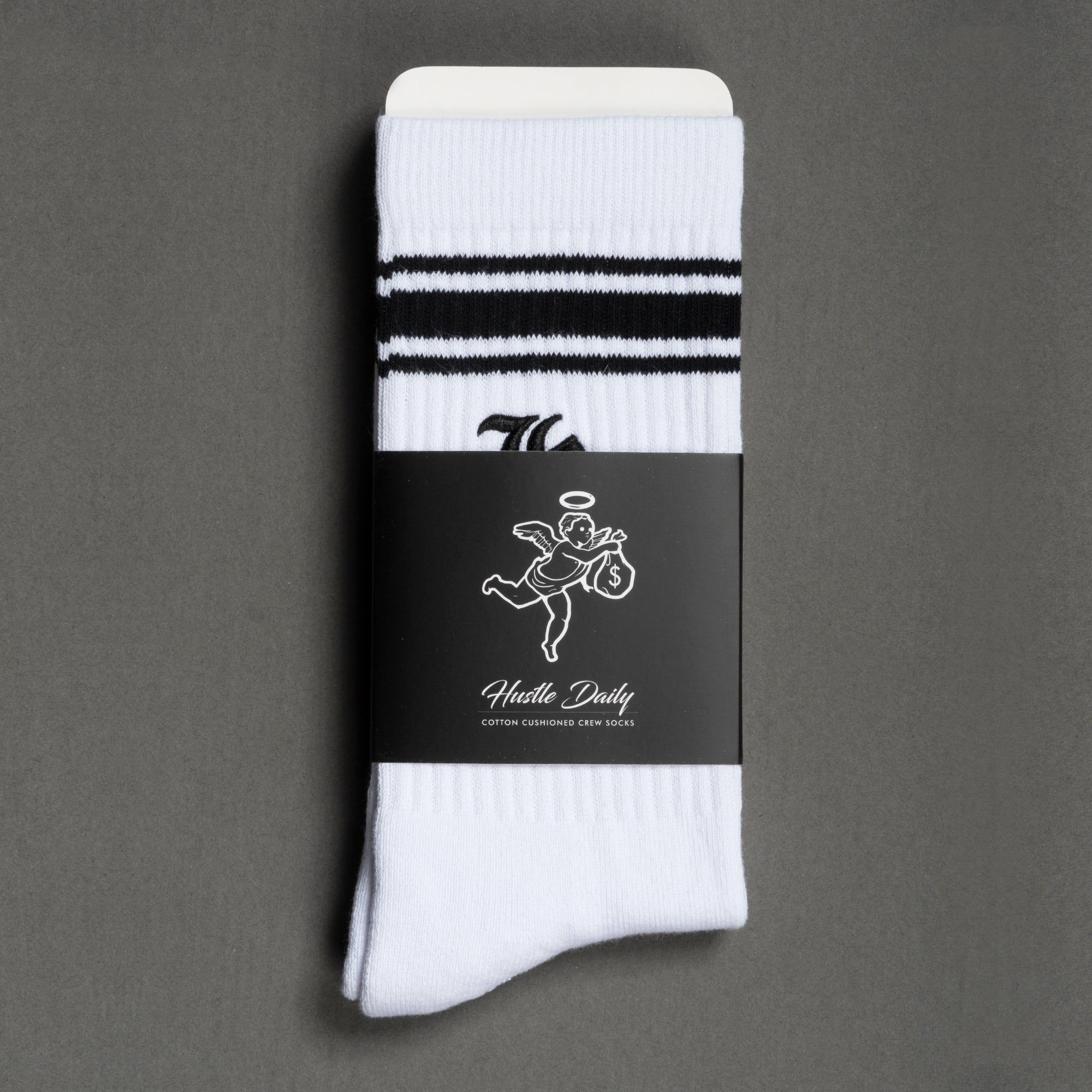 HM OE Stripe Socks - White