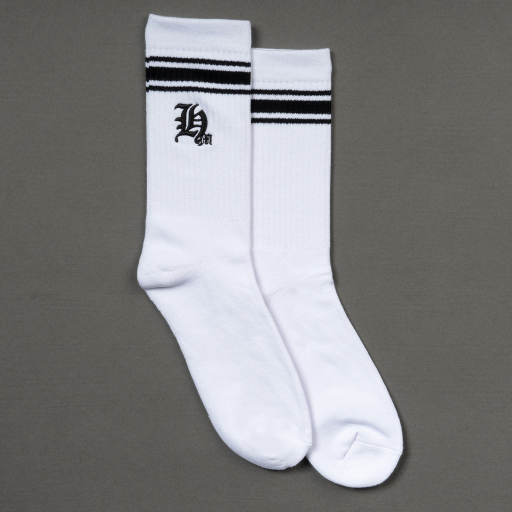HM OE Stripe Socks - White