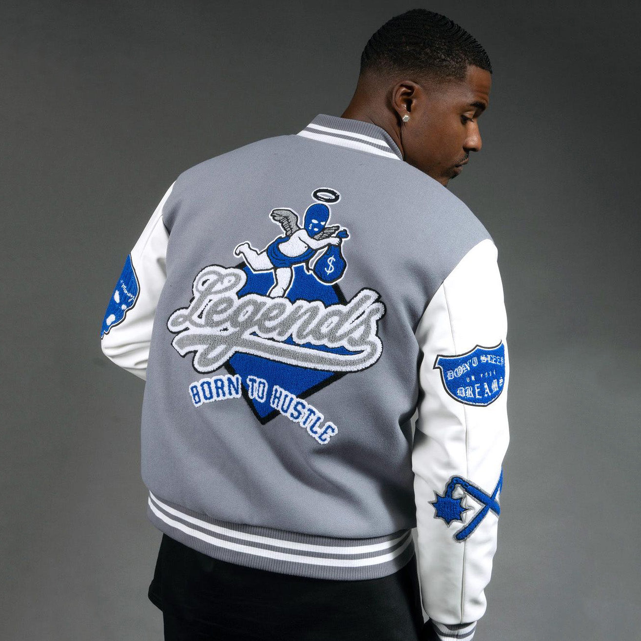 Born To Hustle Letterman Jacket 2023