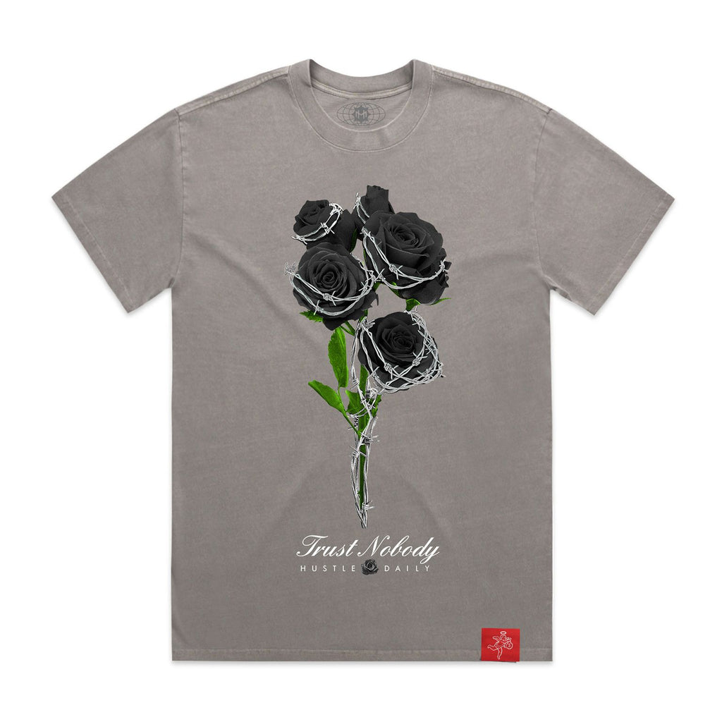 Black Rose Faded - ULTRA HW Red Label Tee - Grey