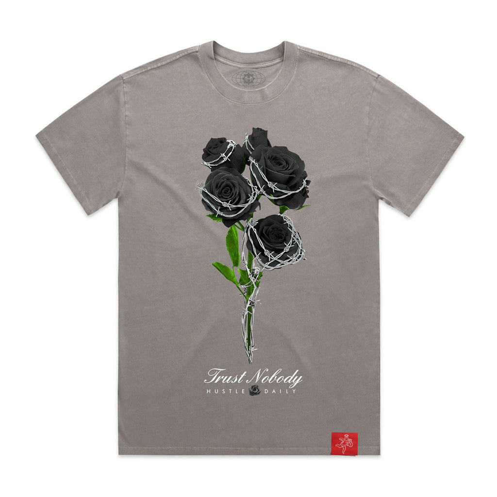 Black Rose Faded - ULTRA HW Red Label Tee - Grey