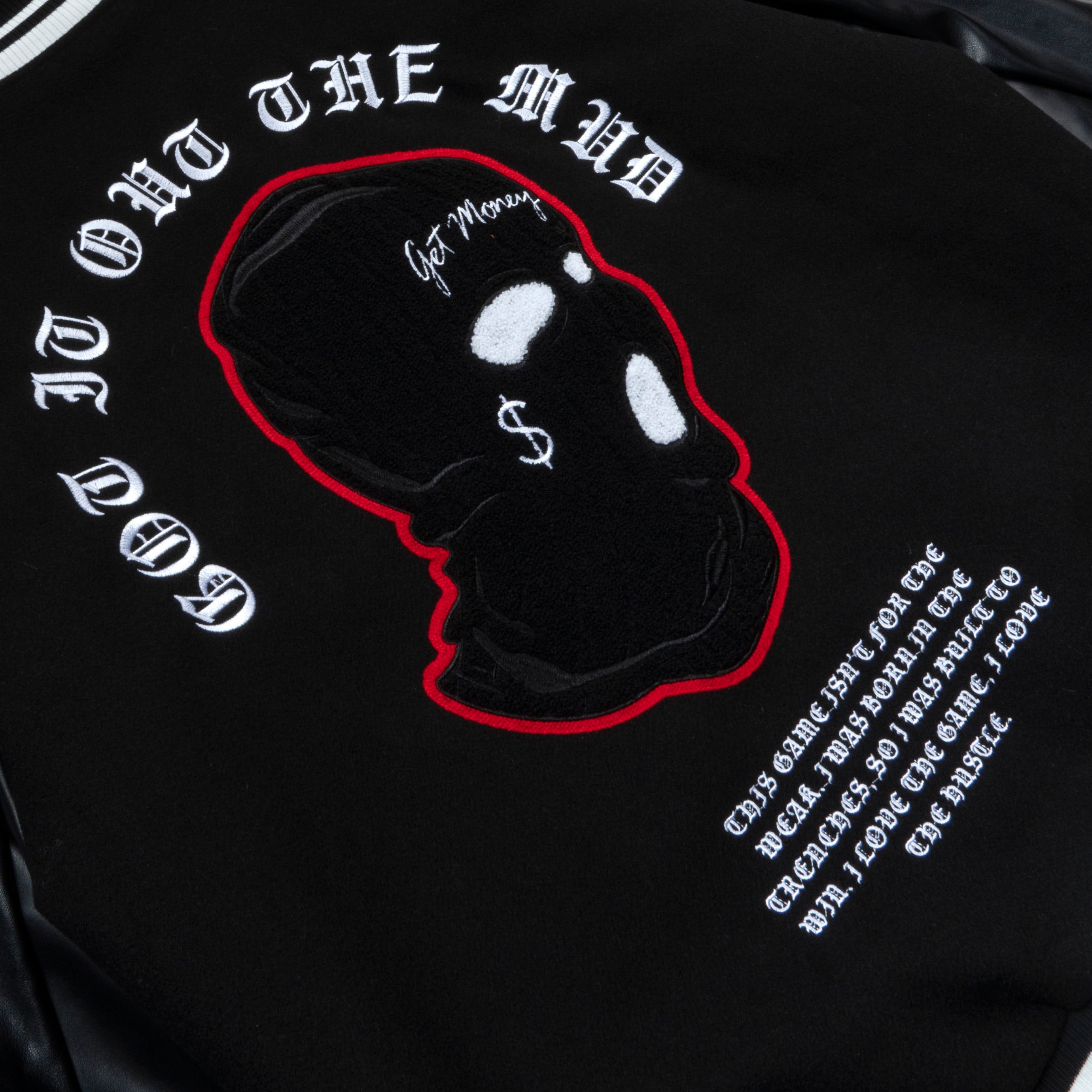 Chaqueta Letterman Rosa Negra 2023 