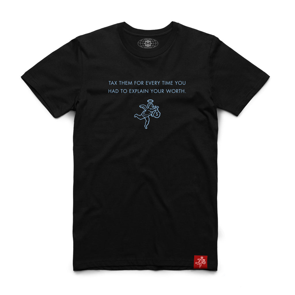 UNC AJ5 Tax Them Quote Tee  - Black