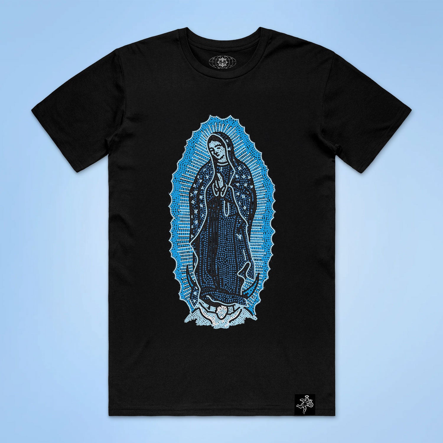 La Reina VM Blue Rhinestone Tee