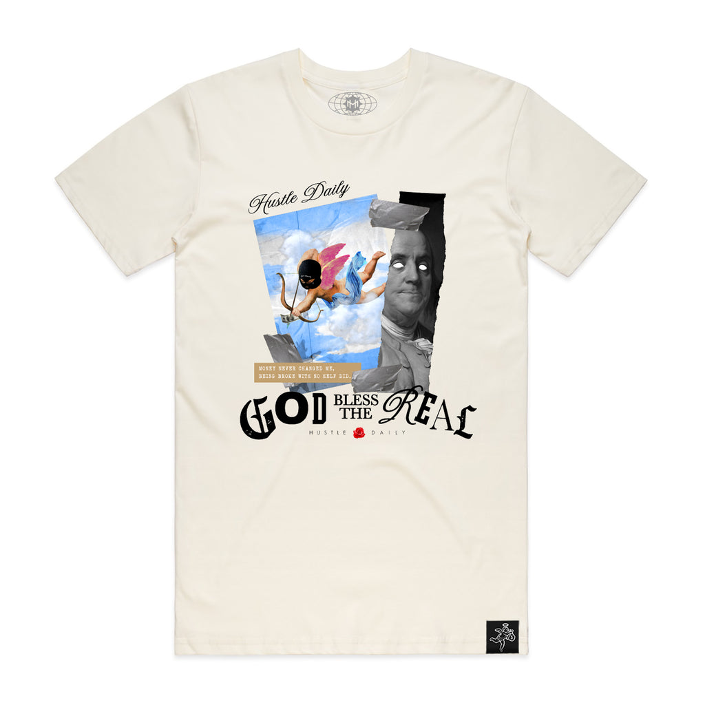 Torn Apart Cream Tee - CLR