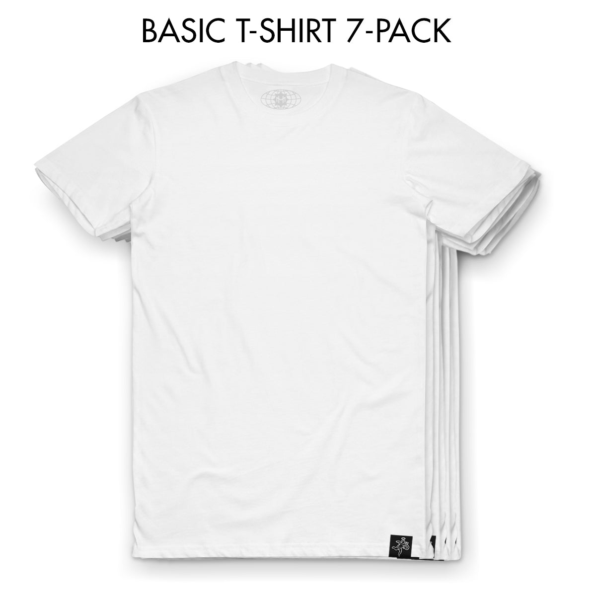 Paquete de 7 - Camiseta blanca - Básica