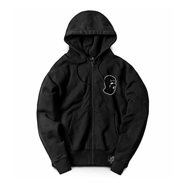 Get Money Mask Chenille Zip-up Hoodie