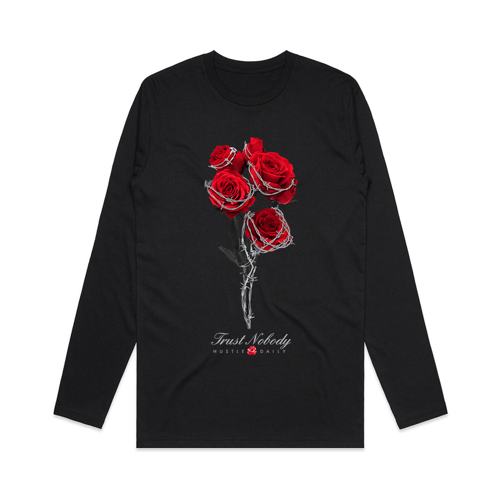 Retro 4 Bred Barbed Roses Long Sleeve