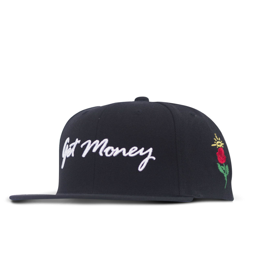 Gorra Snapback Get Money Rose - Negro