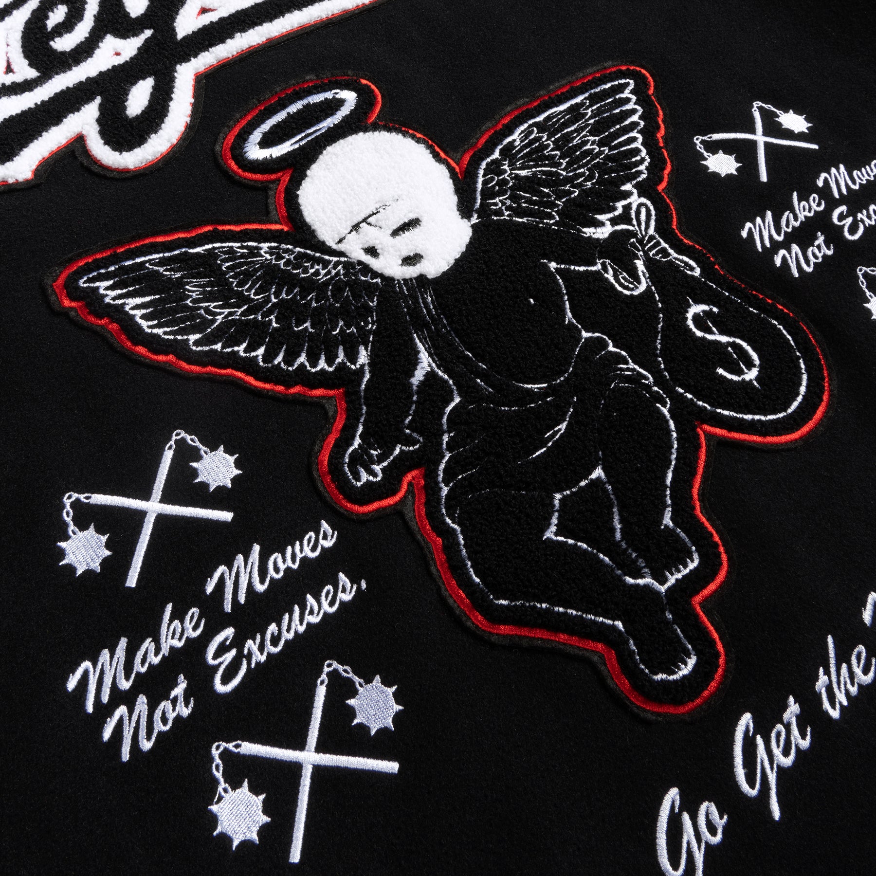 Ski Mask Angel Letterman Jacket Hastamuerte