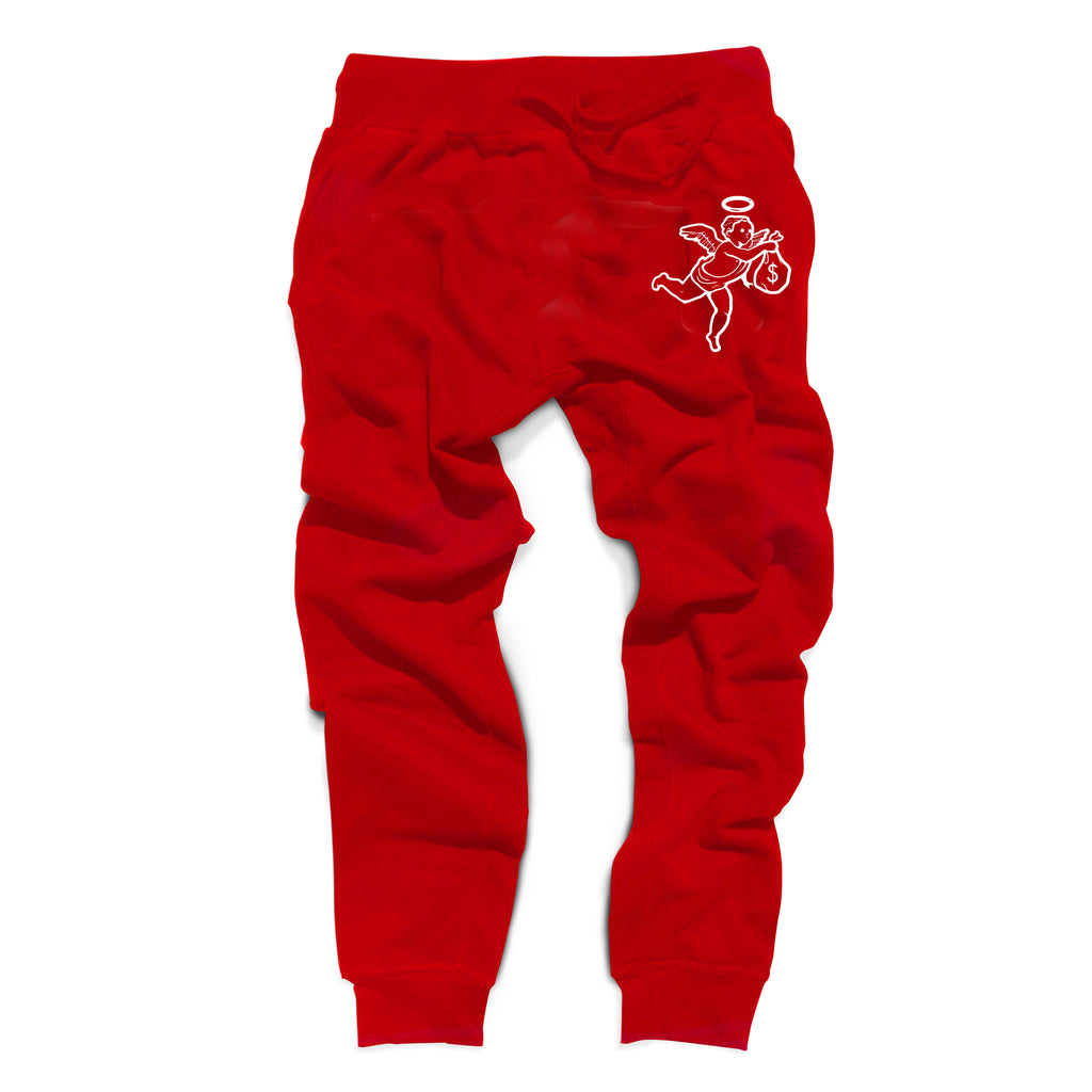 Angel Logo Joggers Red