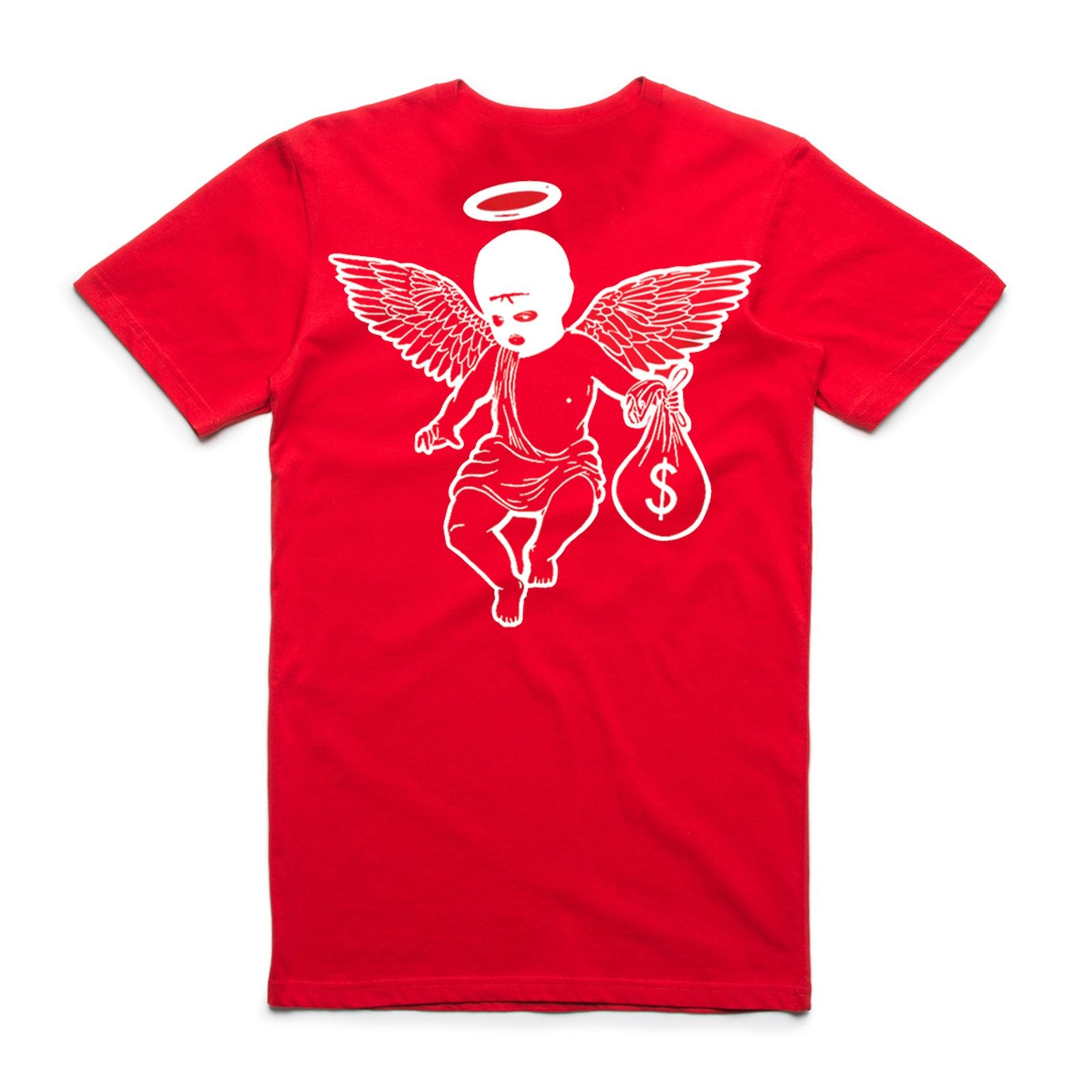 Camiseta de ángel motivada por el dinero (delantero/trasero) - Grande y alto