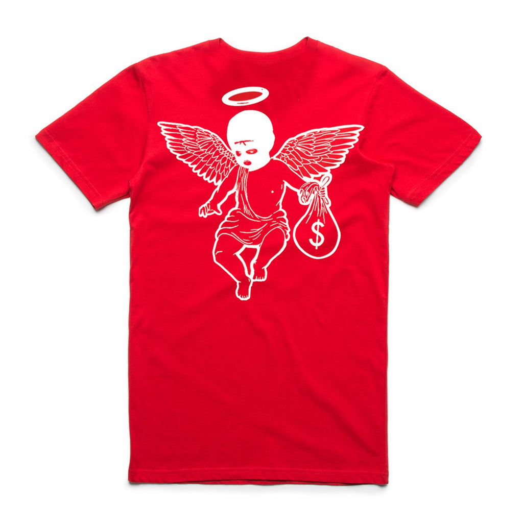 Money Motivated Angel Tee (front/back) - Big and Tall