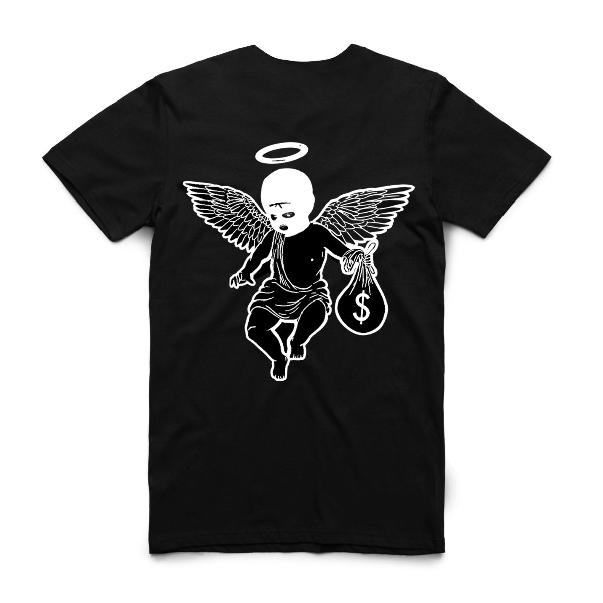 Camiseta de ángel motivada por el dinero (delantero/trasero)