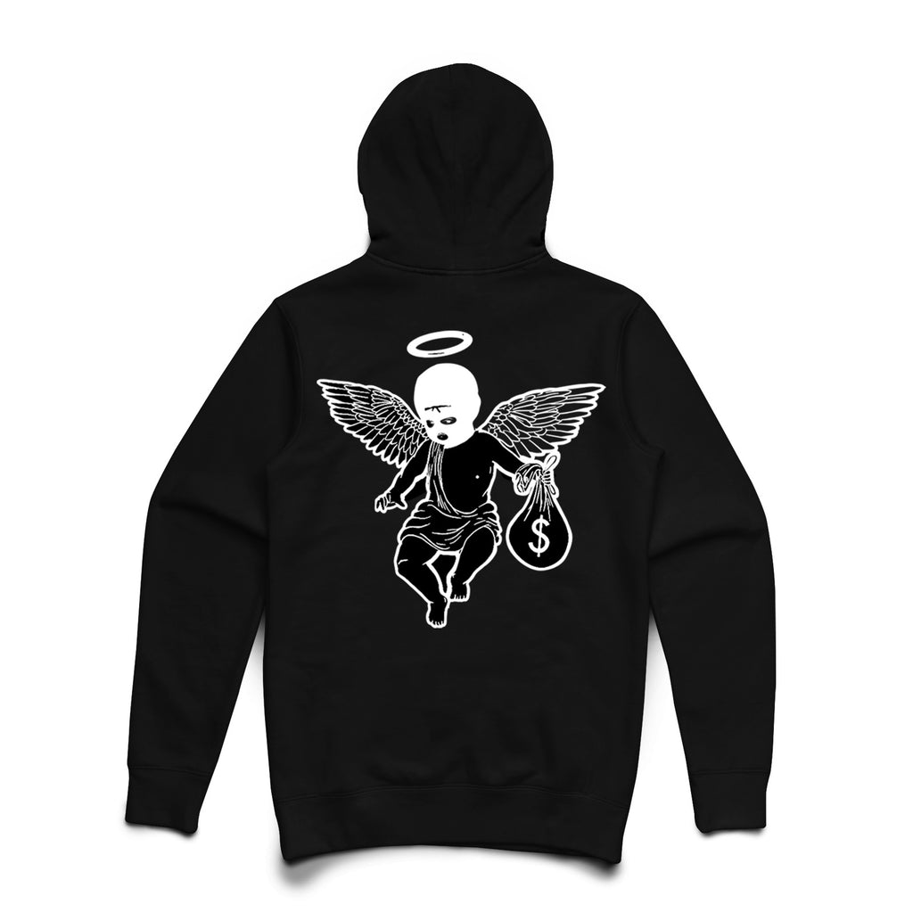 Money Motivated Angel Hoodie (front/back)