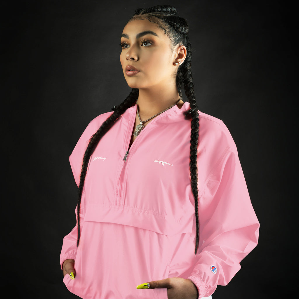 Get Money AK Logo Champion Anorak - Pink