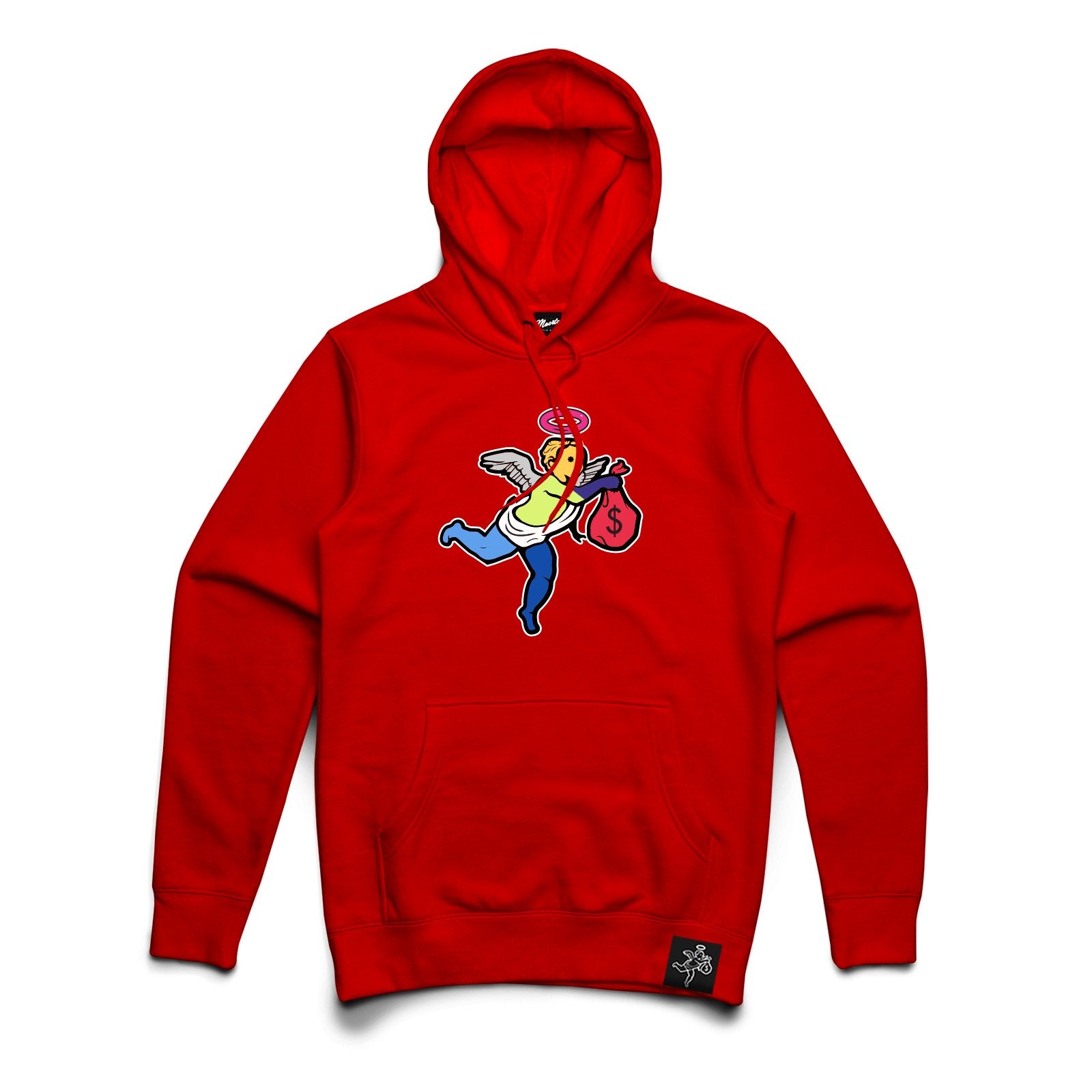 AJ5 WT ANGEL CHENILLE PATCH Hoodie Big and Tall