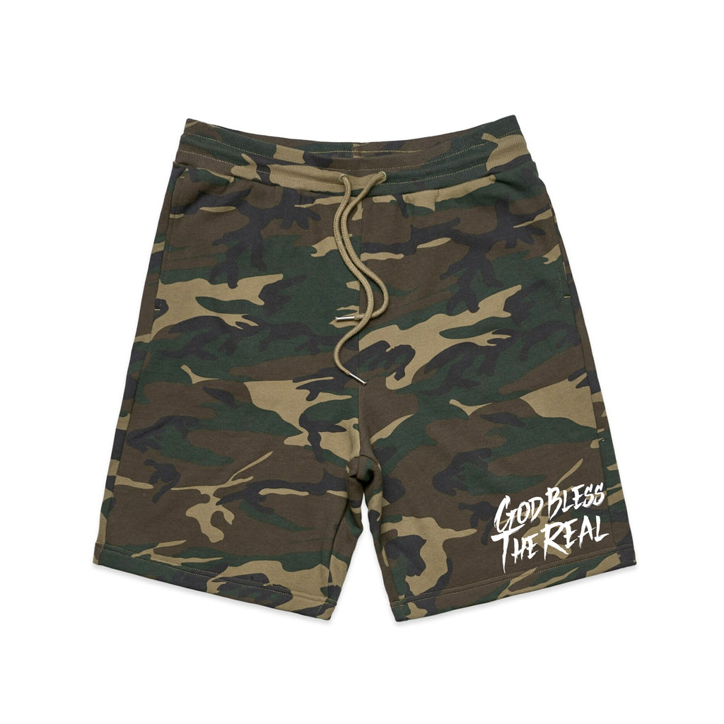GOD BLESS THE REAL STADIUM SHORTS